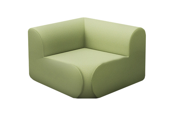 Metrios Kolçaklı Modern Köşe Kanepe 95cm - Lobi Koltukları