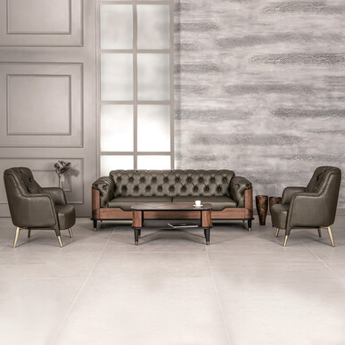 Admin Kapitoneli Kanepe Takımı - Makam Kanepeleri