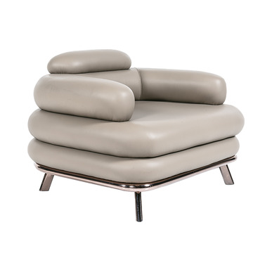 Dolvesso Deri Döşemeli Tekli Berjer - Makam Kanepeleri