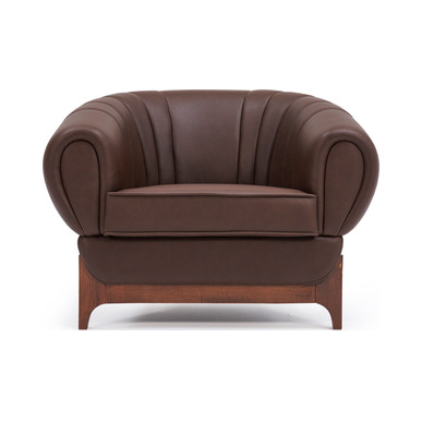 Frede  Ahşap Ayaklı Tekli Kanepe - Makam Kanepeleri