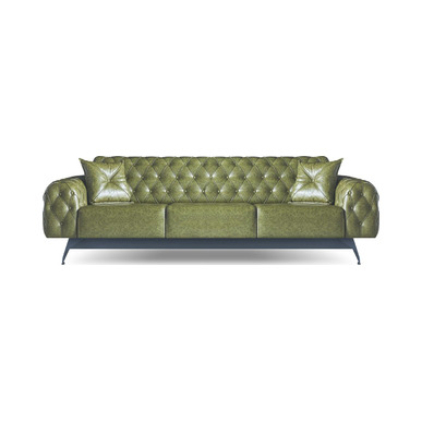 Golen Modern Metal Ayaklı Üçlü Kanepe - Makam Kanepeleri