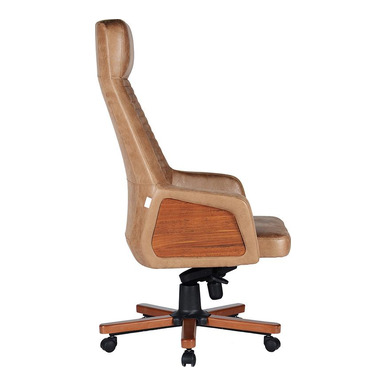 Ground Cilalı Ahşap Kol Ahşap Ayak Senkron Mekanizma Yönetici Koltuğu - küçük detay görsel 2 - Makam Koltukları