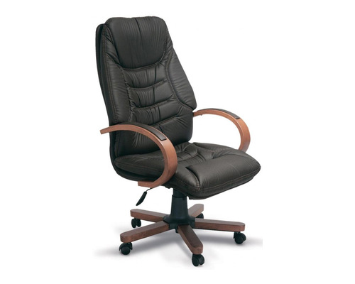 hudson ahşap bel destekli makam koltuğu