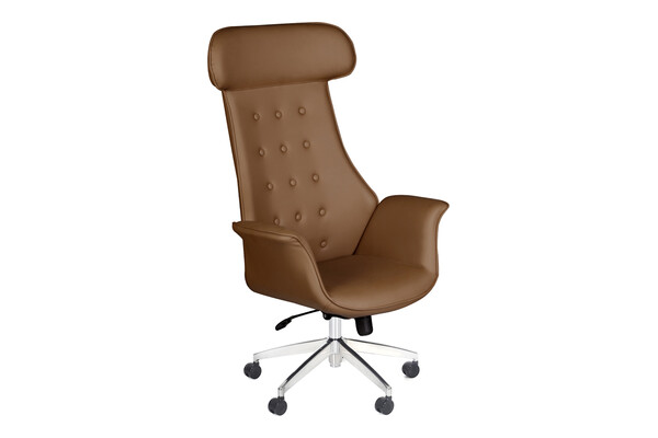 malia deri döşemeli modern makam koltuğu