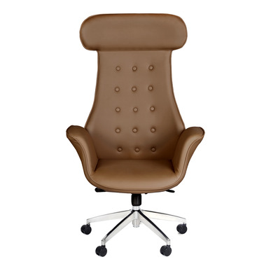 malia deri döşemeli modern makam koltuğu - küçük detay görsel 2