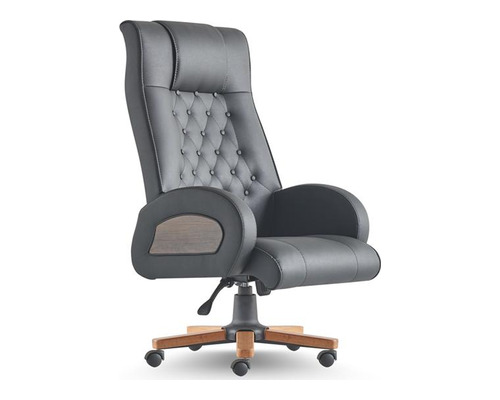 ofwar kapitoneli ahşap ayaklı makam koltuğu