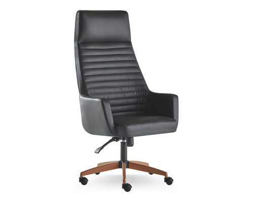 tunç deri kol döşemeli makam koltuğu