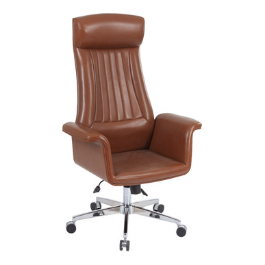 unico deri döşemeli tasarım makam koltuğu