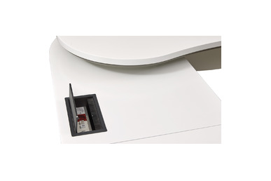 Argent Beyaz Etajerli Makam Masası - küçük detay görsel 3 - Makam Masaları