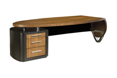 atlanta krom detaylı makam masası - küçük detay görsel 2