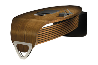 atlanta krom detaylı makam masası