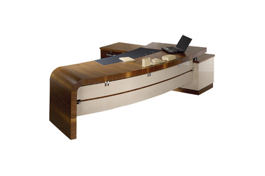 Beyond Etajerli Makam Masası 313Cm - küçük detay görsel 2 - Makam Masaları