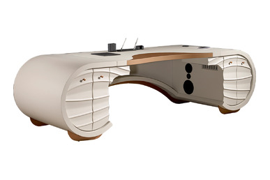 dark dekoratif tasarım makam masası - küçük detay görsel 13