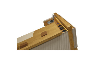 Kronos Tasarım Metal Ayaklı Etajerli Makam Masası - küçük detay görsel 5 - Makam Masaları