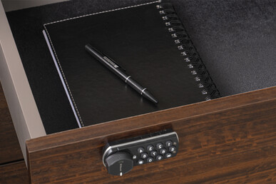 Noona Ahşap Kaplamalı Modern Makam Masası 240Cm - küçük detay görsel 8 - Makam Masaları