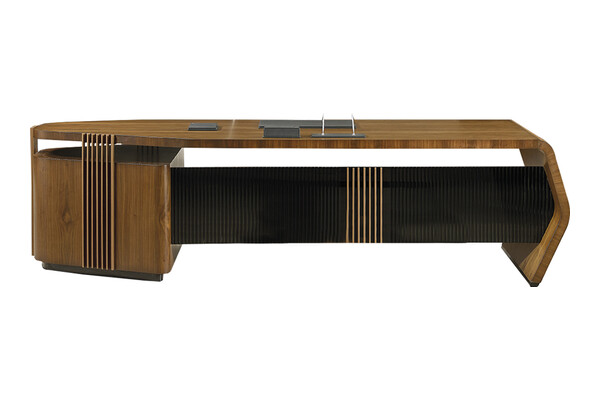 scraper ahşap modern makam masası