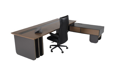 Senta Etajerli Modern Makam Masası - küçük detay görsel 2 - Makam Masaları