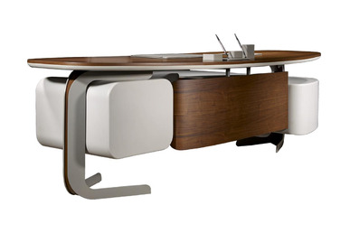 serenity metal detaylı makam masası