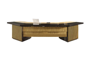 zesa meşe ahşap makam masası - küçük detay görsel 2