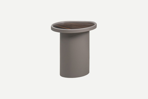 Noona Ahşap Kaplamalı Modern Makam Yan Sehpa