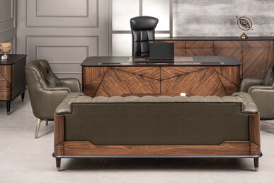 admin vip ahşap makam takımı - küçük detay görsel 2