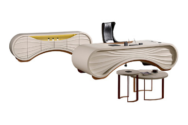 dark dekoratif lake sehpalı makam takımı - küçük detay görsel 6