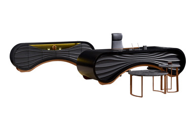 Dark Dekoratif Mermer Sehpalı Makam Takımı - küçük detay görsel 4 - Makam Takımları