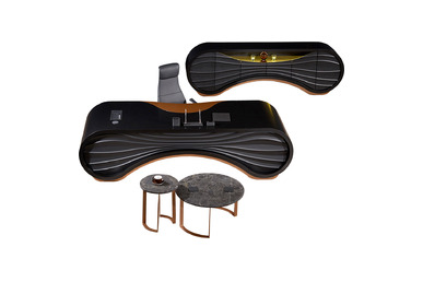 Dark Dekoratif Mermer Sehpalı Makam Takımı - küçük detay görsel 5 - Makam Takımları