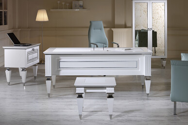 grade beyaz krom makam takımı 180cm