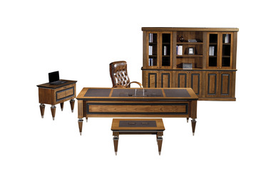 Grade Ceviz Kitaplıklı Makam Takımı - küçük detay görsel 2 - Makam Takımları