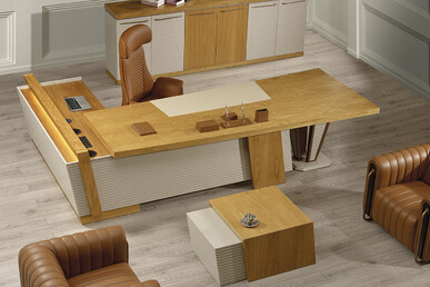 kronos tasarım metal ayaklı makam takımı - küçük detay görsel 2