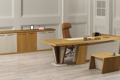 kronos tasarım metal ayaklı makam takımı - küçük detay görsel 3