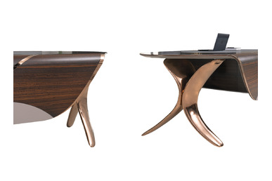 Noona Ahşap Kaplamalı Modern Makam Takımı 240Cm - küçük detay görsel 5 - Makam Takımları