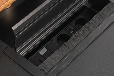 Palencia Metal Tasarım Ayaklı Etajerli Makam Takımı 240Cm - küçük detay görsel 6 - Makam Takımları