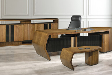 scraper ahşap modern makam takımı