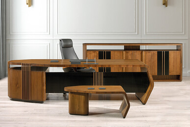 scraper ahşap modern makam takımı