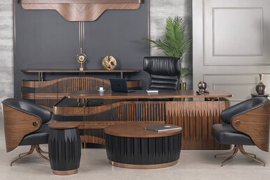 Soprano Ahşap Modern Makam Takımı 240cm - küçük detay görsel 2 - Makam Takımları