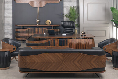 Soprano Ahşap Modern Makam Takımı 240cm - küçük detay görsel 3 - Makam Takımları