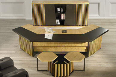 Zesa Meşe Ahşap Makam Takımı - küçük detay görsel 3 - Makam Takımları