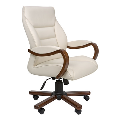 Angy Ahşap Kollu Klasik Makam Toplantı Koltuğu - Makam Toplantı Koltukları