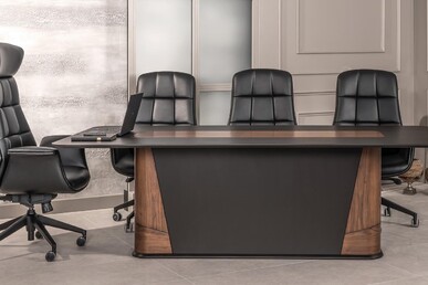 Admin Ahşap Kaplama Makam Toplantı Masası - küçük detay görsel 3 - Makam Toplantı Masaları