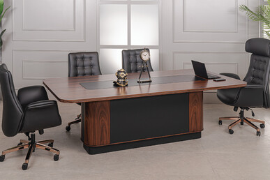 Linex Toplantı Masası 240cm - Makam Toplantı Masaları