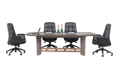 Noona Ahşap Kaplamalı Tasarım Toplantı Masası - küçük detay görsel 5 - Makam Toplantı Masaları