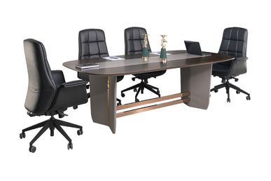 Noona Ahşap Kaplamalı Tasarım Toplantı Masası - küçük detay görsel 7 - Makam Toplantı Masaları