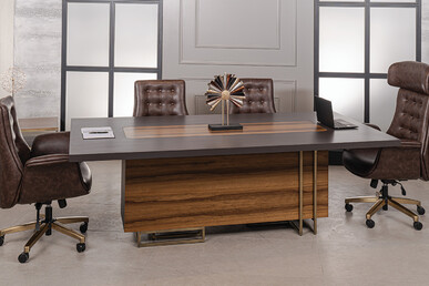 Patran Toplantı Masası 240cm - Makam Toplantı Masaları