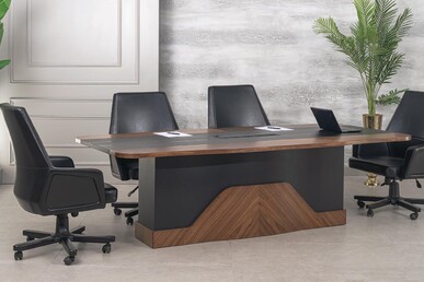 Soprano Ahşap Modern Toplantı Masası - küçük detay görsel 2 - Makam Toplantı Masaları