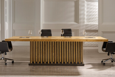 Zesa Meşe Ahşap Makam Toplantı Masası - küçük detay görsel 3 - Makam Toplantı Masaları