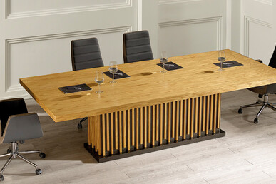 Zesa Meşe Ahşap Makam Toplantı Masası - Makam Toplantı Masaları