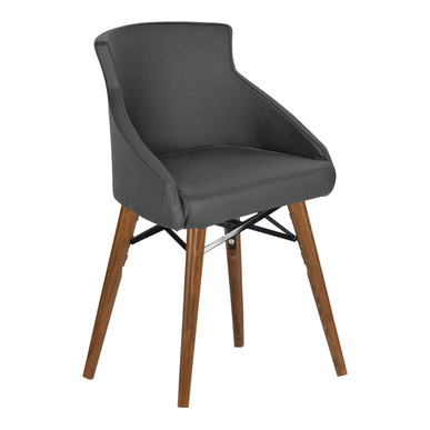 akomi dekoratif kol ahşap torna ayak misafir koltuğu