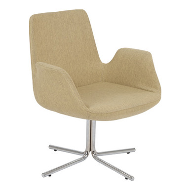 bark kumaş döşemeli krom çubuk ayak misafir koltuğu